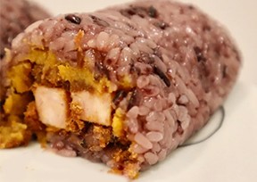 今日份早餐，超級(jí)簡(jiǎn)單咸蛋黃肉松粢飯團(tuán)